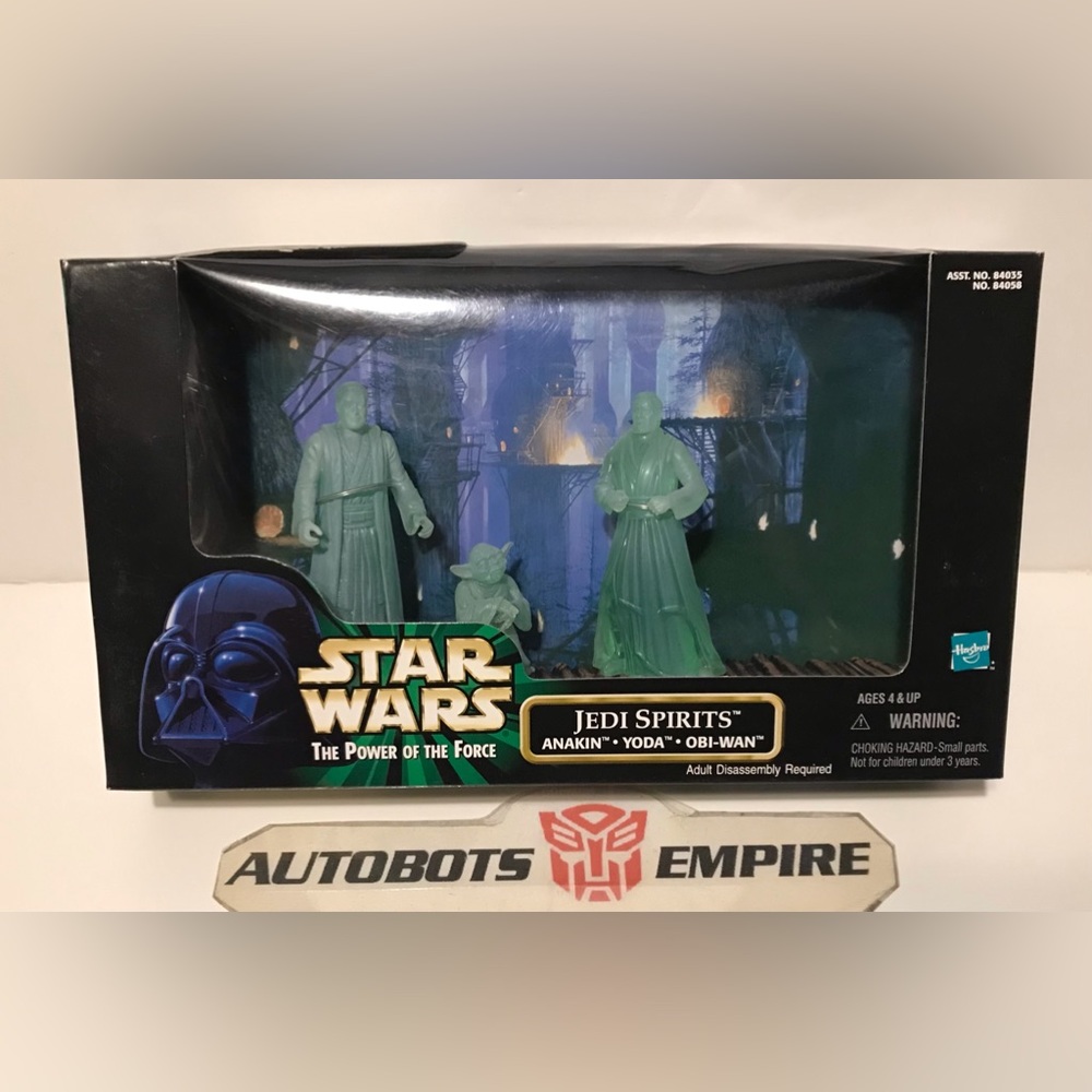 Vintage Hasbro STAR WARS THE POWER OF THE FORCE JEDI SPIRITS Anakin Yoda Obi Wan